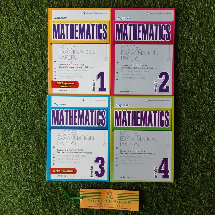 Jual Secondary Express Mathematics Model Examination Papers | Shopee ...