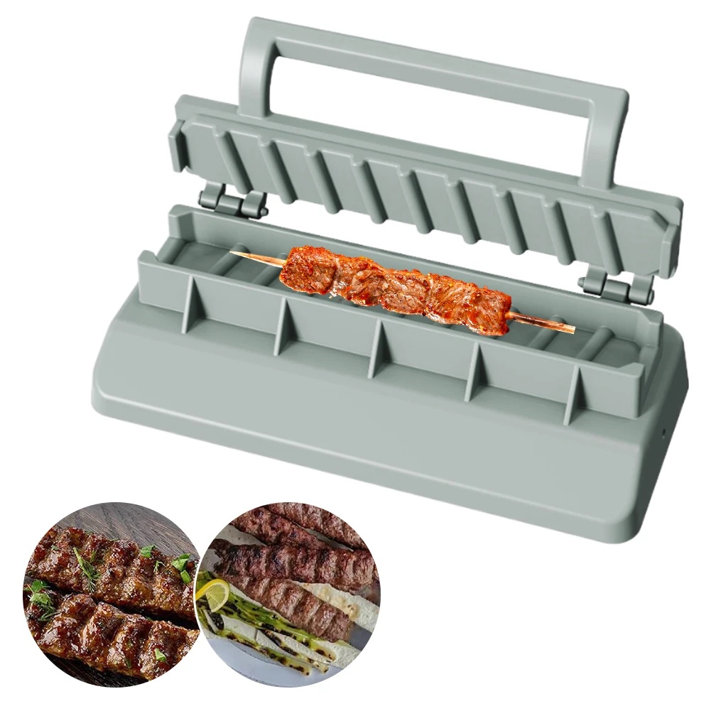 Jual Kebab Maker Plastic Kebab Press Barbecue Meat Skewer Machine Easy ...