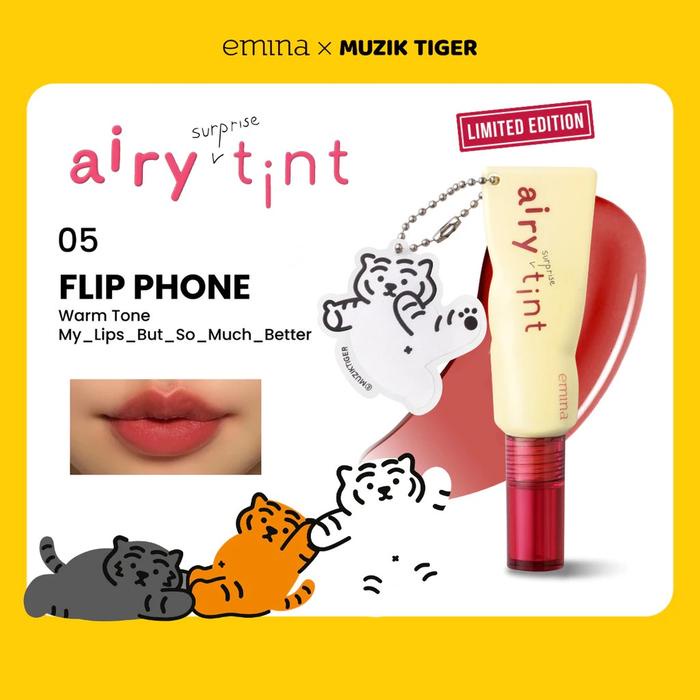 Jual Emina Airy Surprise Tint 3 G + Keychain Lip Tint Longlasting ...