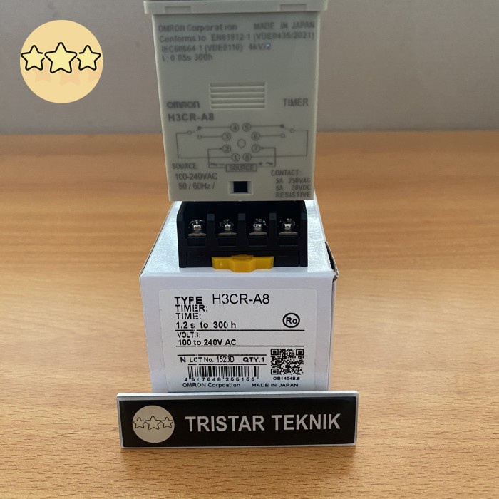 Jual TIMER OMRON H3CR-A8 220V AC H3CR A8 220VAC AC220 220 VAC H3CRA8 H3 ...