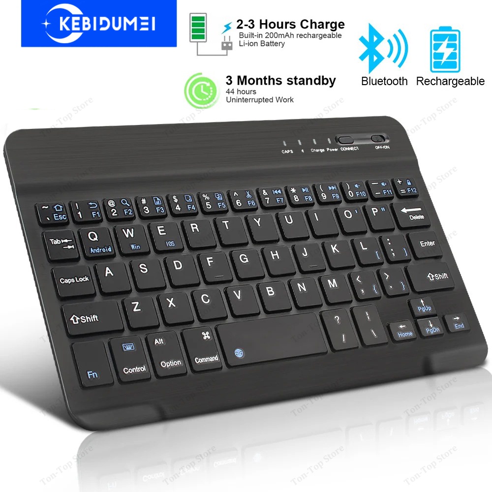 Jual Bluetooth Keyboard Mini Keyboard 200Mah Rechargeable Keyboard ...