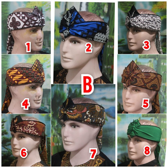Jual Cap- Iket Sunda Model Bolong Khusus Satuan | Shopee Indonesia