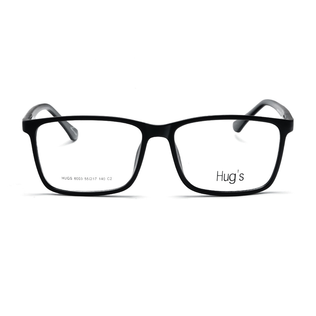 Jual Frame Paket HUG'S ; 6003 ; C2 (MATTE BLACK) - 55 | Shopee Indonesia