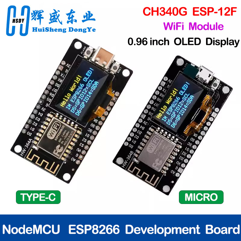 Jual BEST NodeMCU ESP8266 Development Board with 0.96 Inch OLED Display ...
