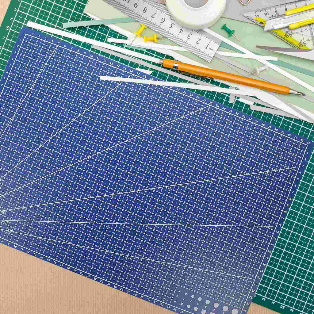 Jual Self Healing Cutting Mat Backing Crafts Making Double Sided Blue ...