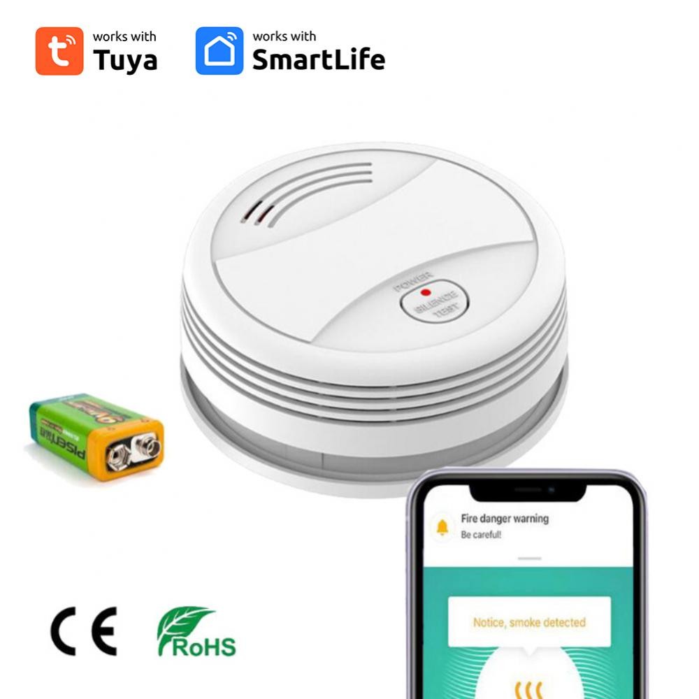 Jual Fire Alarm Home Security System Pressing App Notification Wireless ...