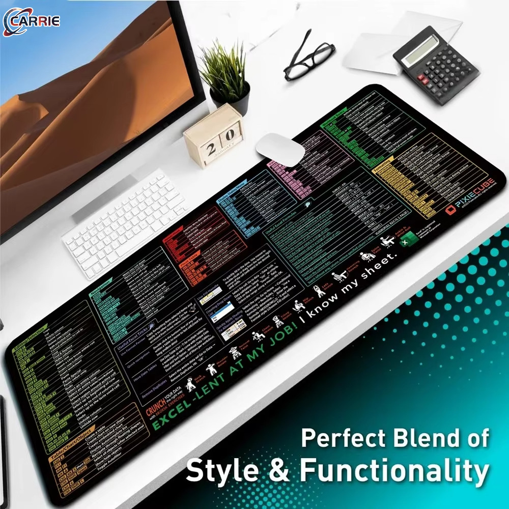 Jual Mouse Mat Office Software Shortcut Key Mouse Pad Excel Word Ppt ...