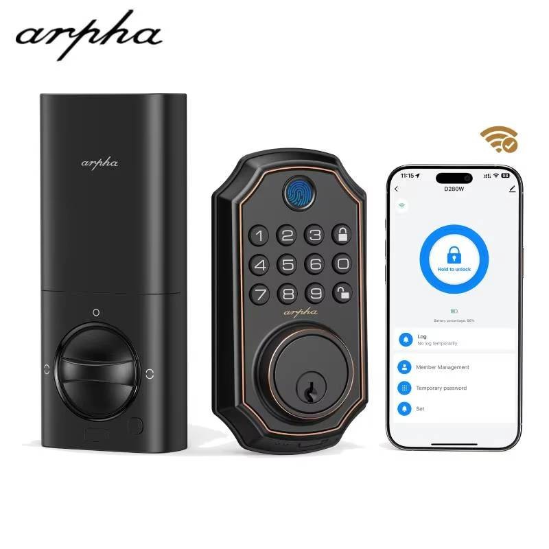 Jual Arpha Smart Lock D280W Wifi Keyless Entry Door Lock Lectronic ...