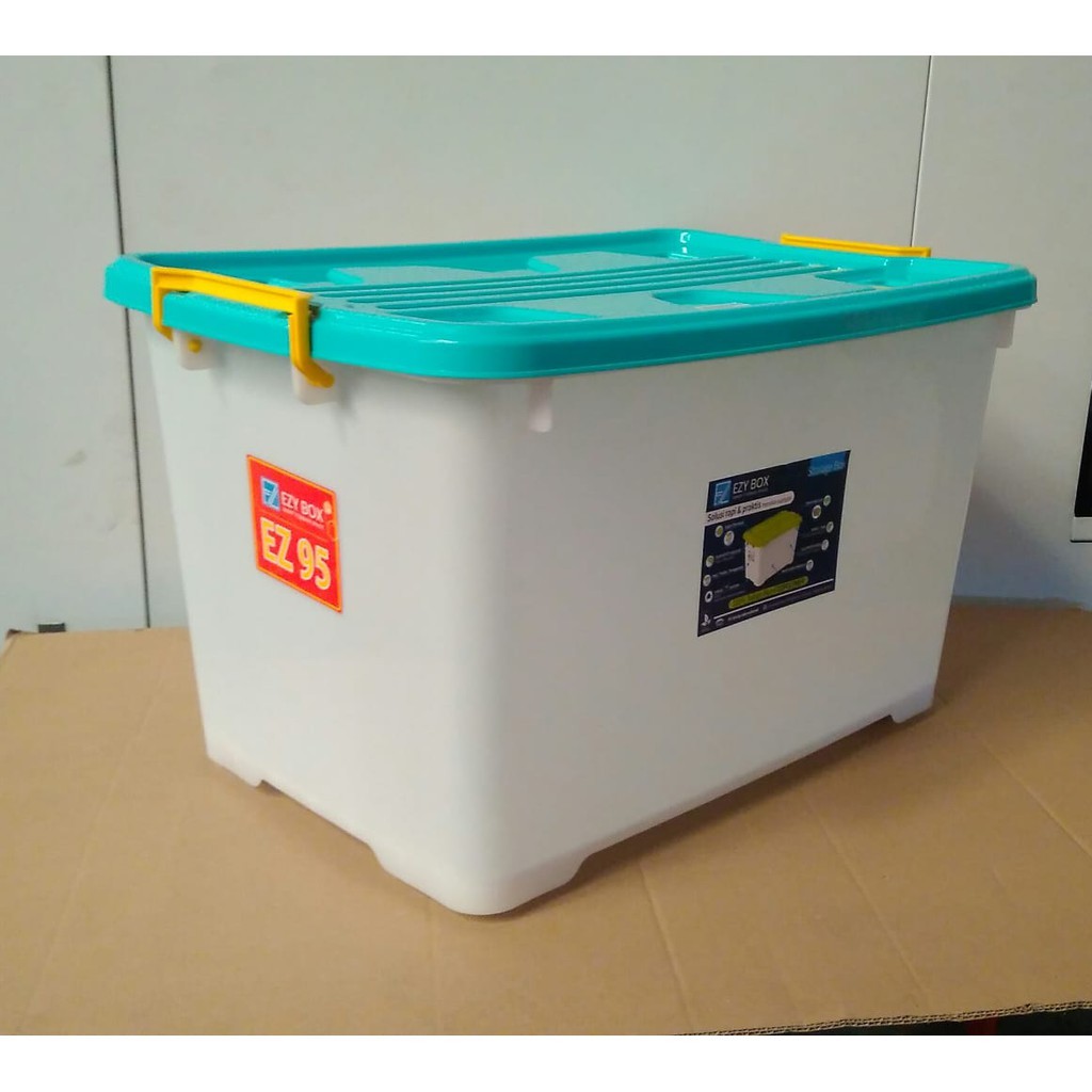 Jual BOX CONTAINER BOX PLASTIK 95 LITER KOTAK PENYIMPANAN | Shopee ...