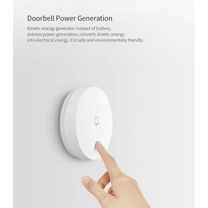 Jual Linptech Linbell G2 Self-Generating Wireless Waterproof Door Bell ...