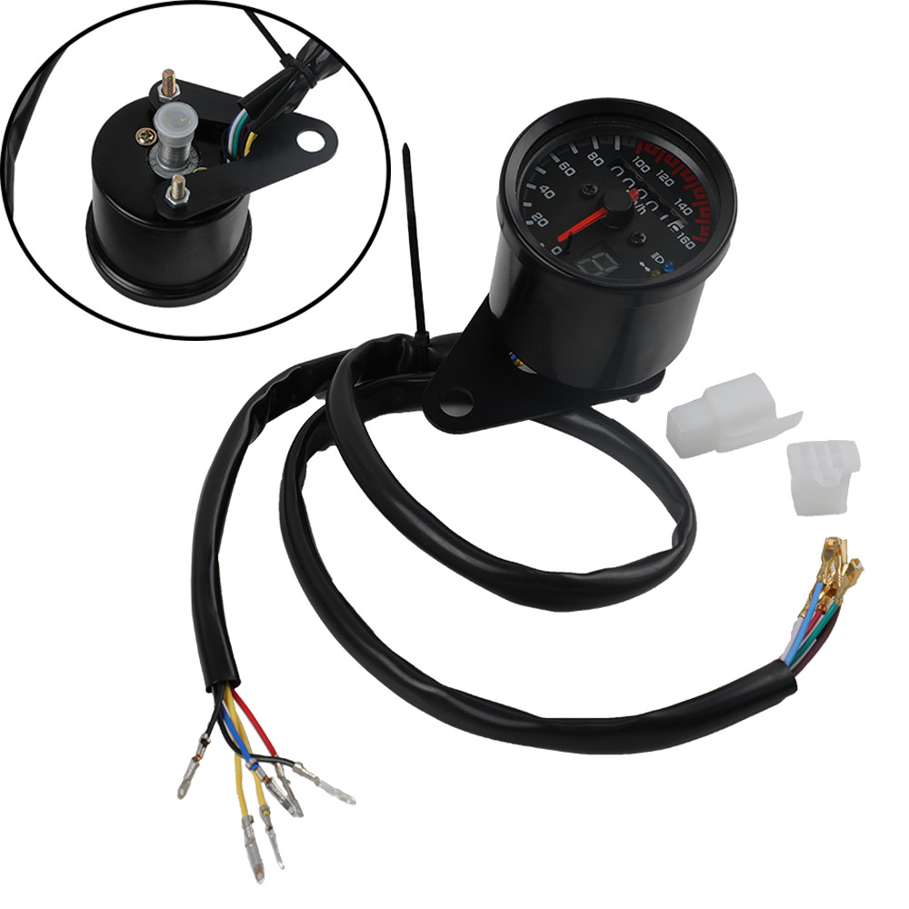 Jual Retro Motorcycle Speedometer Dashboard Gear Display Indicator ...