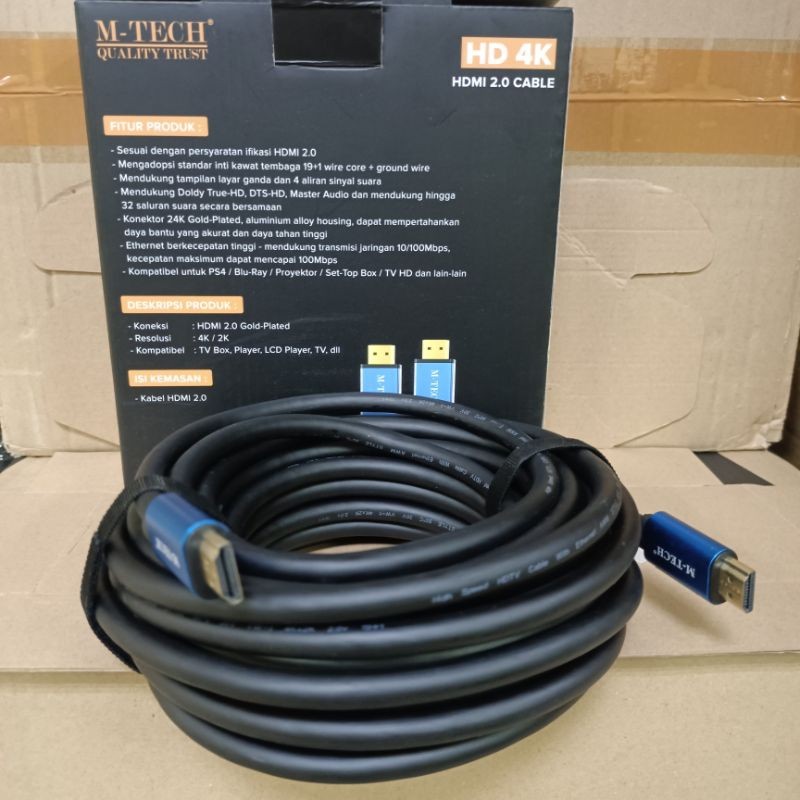 Jual Kabel HDMI 20Meter 4K ULTRA HD Premium V2.0 | Shopee Indonesia