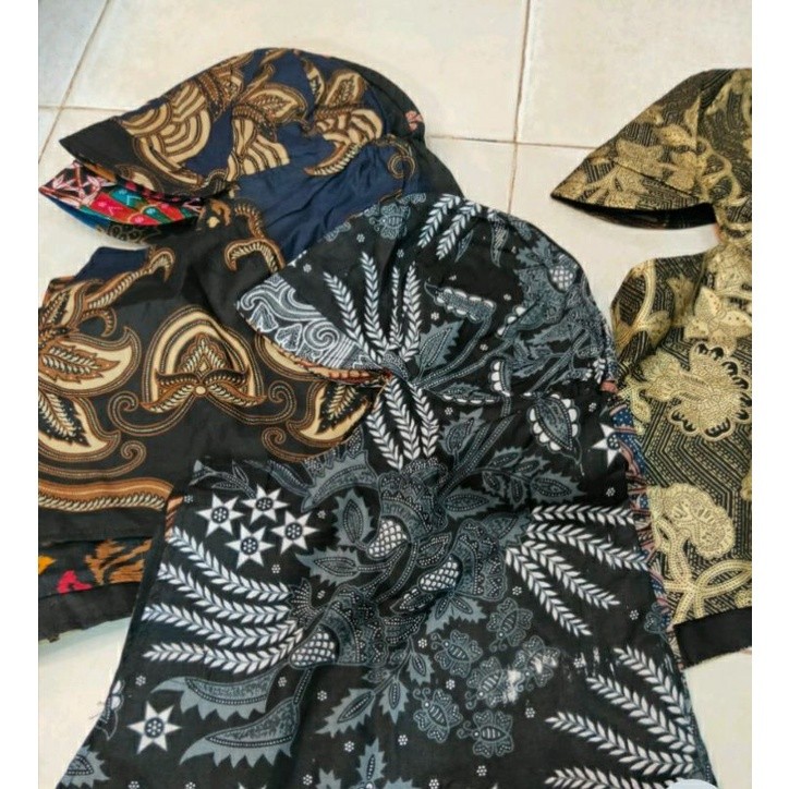 Jual Bararoomkey_ Topi Las Batik Mancing Sebo Kerpus Proyek Pelindung ...