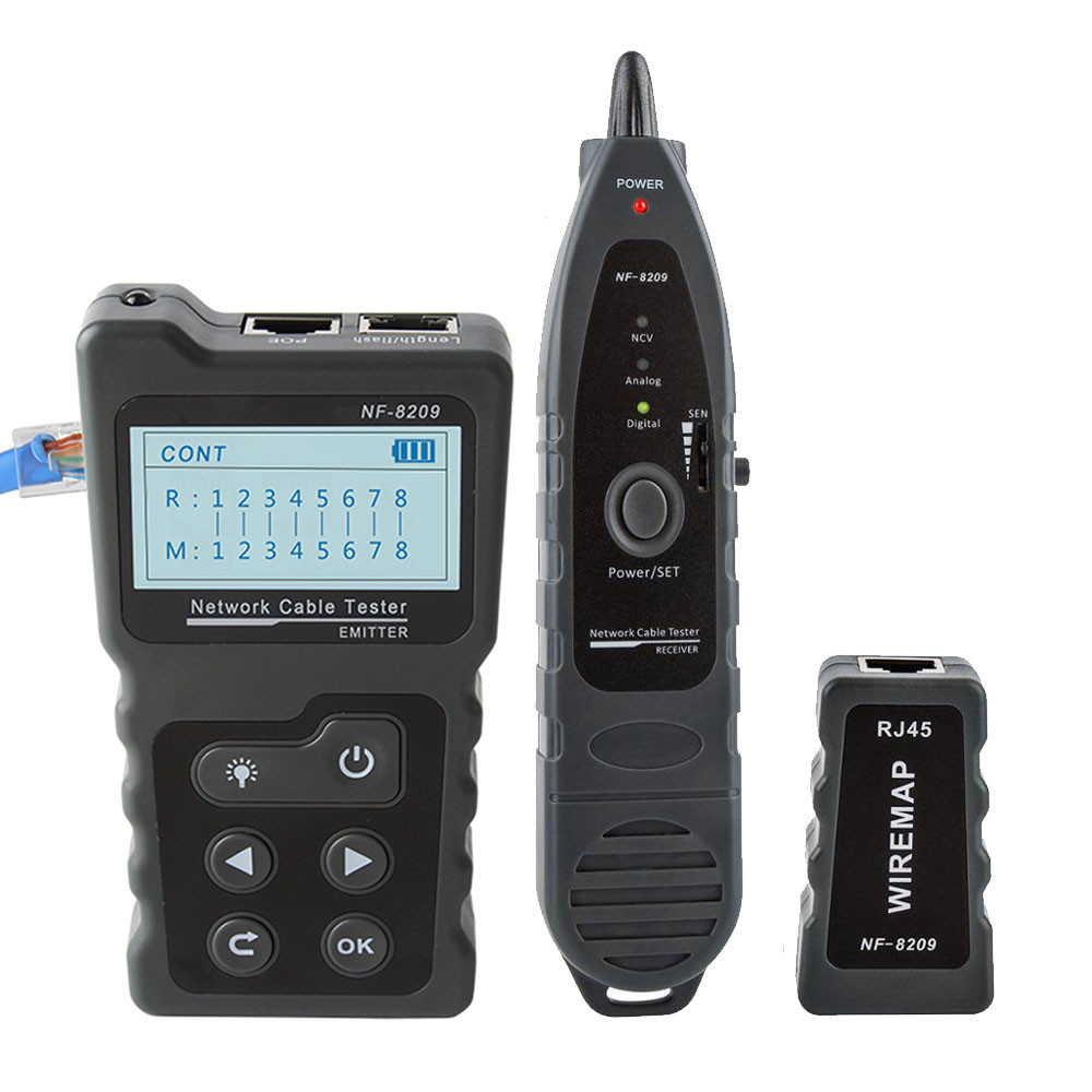 Jual NEW NOYAFA NF-8209 RJ45 Cable Tracker POE network Wire Checker ...