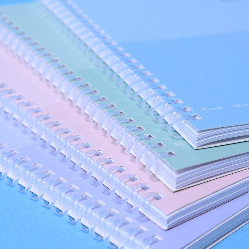 Bantex Buku Tulis Spiral A5 60 Lembar 70 gsm Bergaris / Buku Catatan Sekolah Warna Pastel SPA560-003 (2)