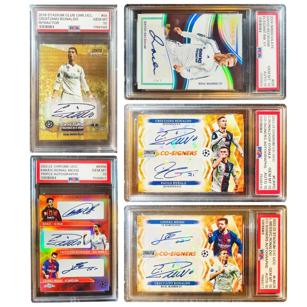Jual Panini Collection Grading Card Bricks Diy Messi Cristiano Ronaldo ...