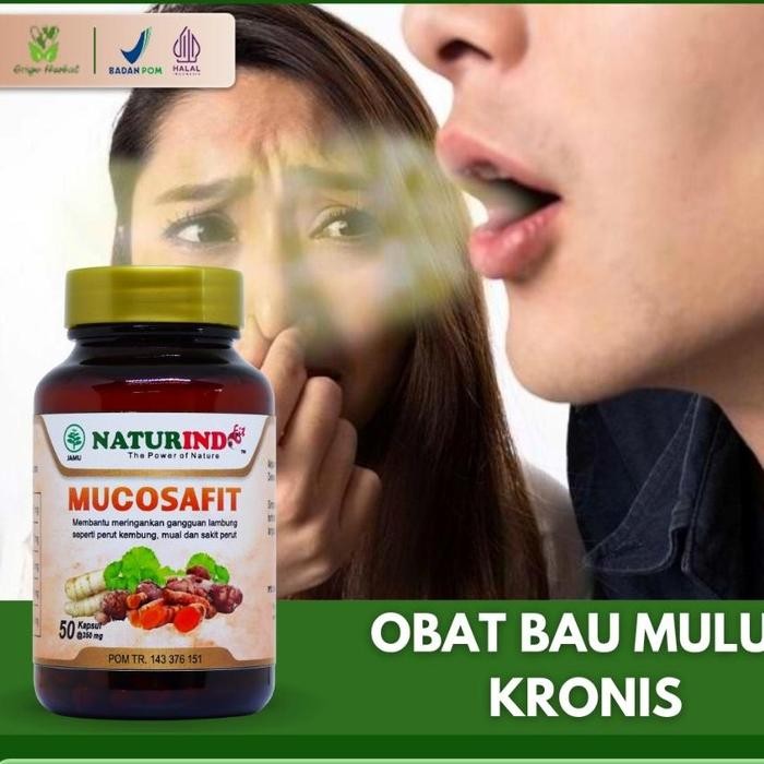 Mucosafit Obat Bau Mulut Menahun Karena Asam Lambung Mucosafit Naturindo Isi 50 Kapsul- Bukan Obat