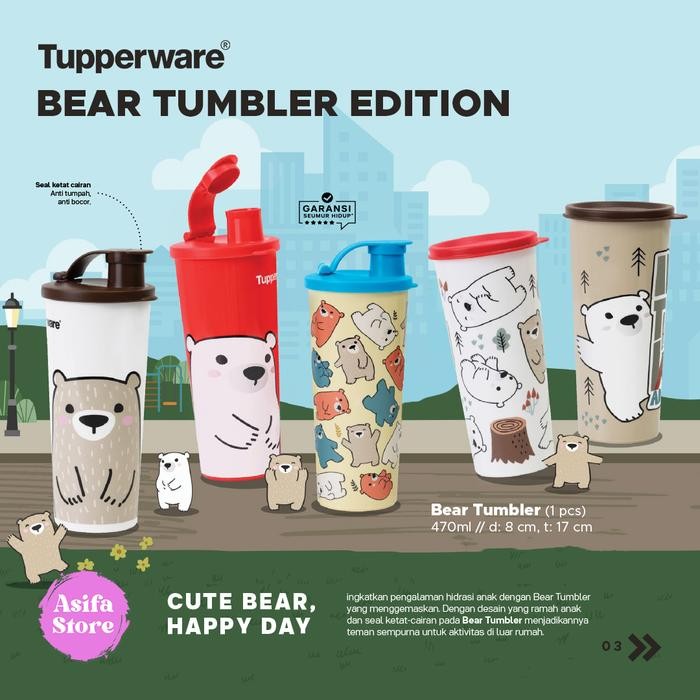 Jual Tupperware Giant Tumbler - Botol Minum Cantik Lucu Kekinian ...