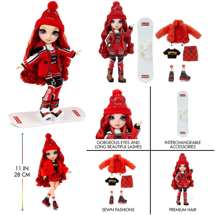 Jual Boneka Rainbow High Winter Break Sunny Jade Skyler Violet Ruby ...