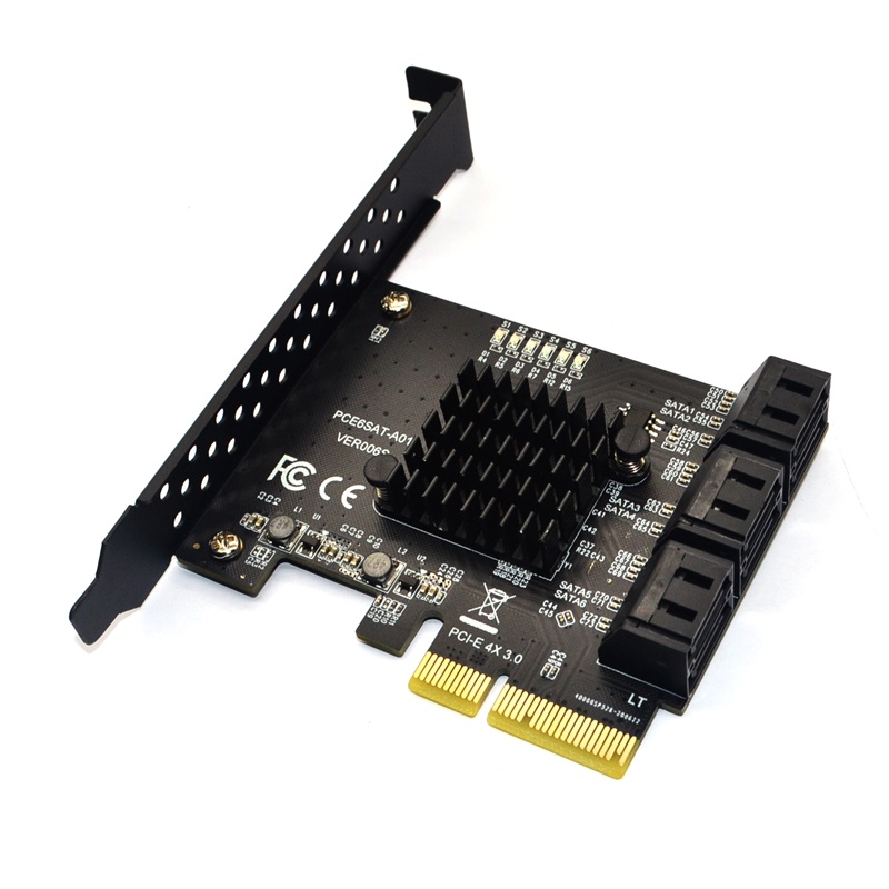 Jual MCC SATA PCI e Adapter 6 Ports SATA 3.0 to PCI Express x4 ...