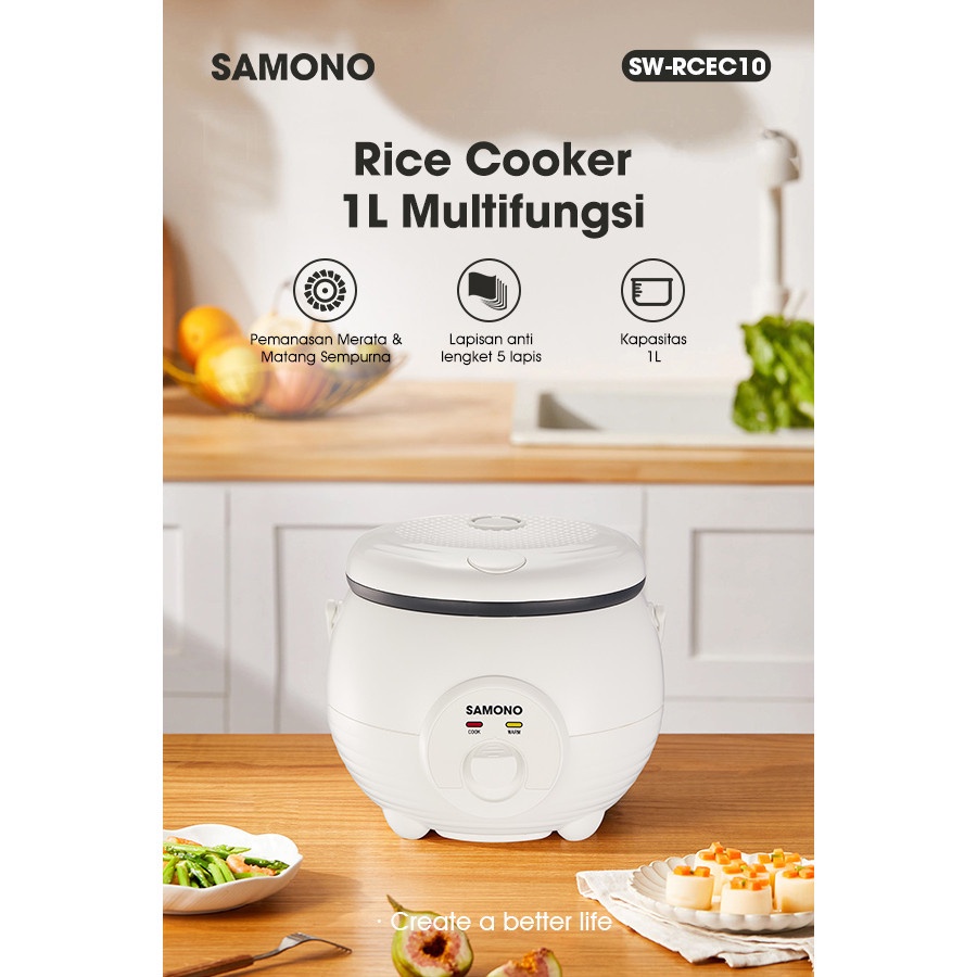 Jual SAMONO Rice Cooker Listrik Magic com – Warna Putih, Daya 400W ...