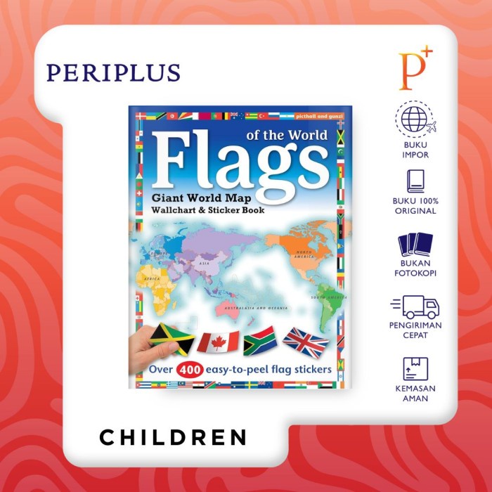 Jual FLAGS OF THE WORLD INC GIANT WORLD MAP WALLCHART - 9781909763784 ...