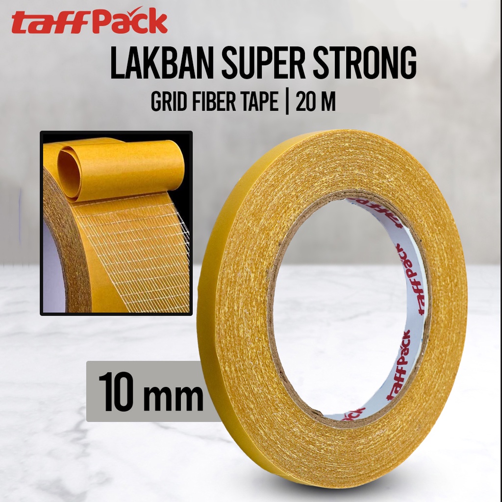 Jual HUMMI X TaffPACK Lakban Super Strong Grid Fiber Tape 20M | Shopee ...