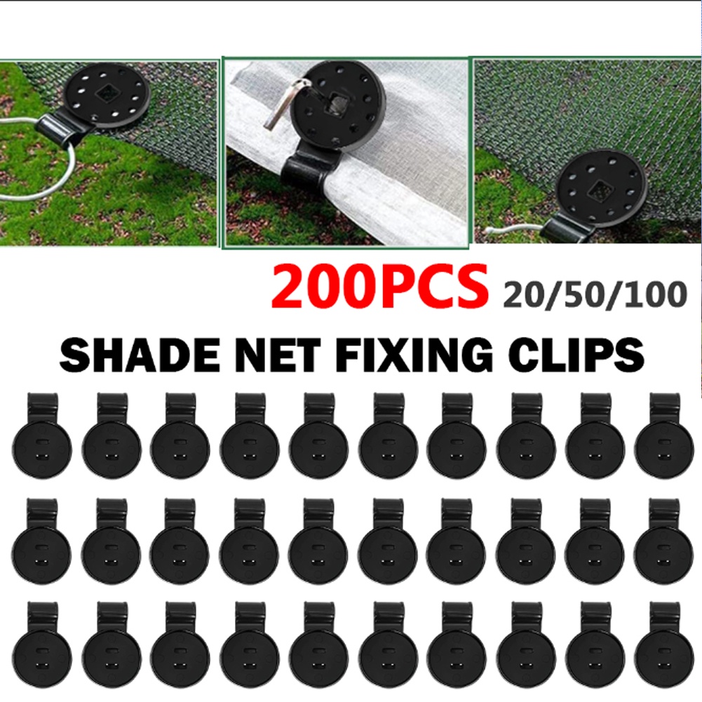 Jual 200-1pcs Sun Shading Net Clip Home Fence Installation Hook ...