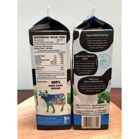 Jual Cimory Fresh Milk Full Cream Susu 1Liter | Shopee Indonesia