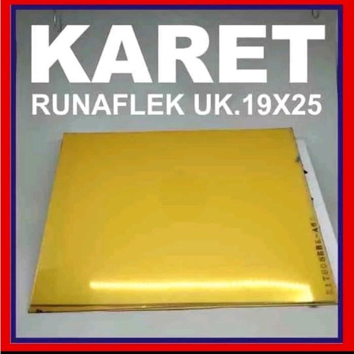 Jual Promo Karet Runaflex Stempel Ukuran 19Cm 25Cm + Busa Packing Aman ...