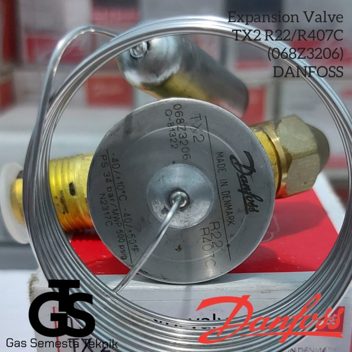 Jual Expansion Valve Danfoss Tx2 R22/R407C Expansion Tx 2 Danfoss ...