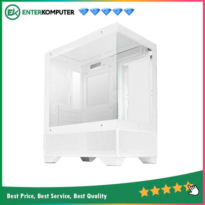 Jual Casing CUBE GAMING YASH WHITE - mATX - Tempered / Casing PC Gaming ...