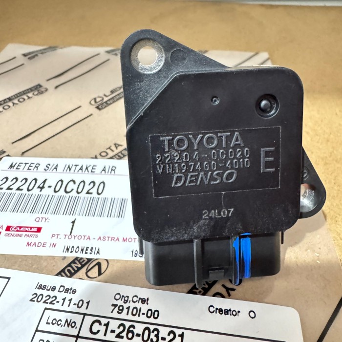 Jual Terhemat Sensor Maf Mass Air Flow Inova Innova Hilux Bensin Vios ...