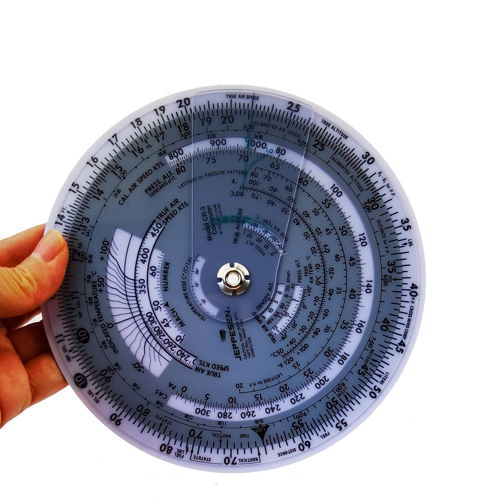 Jual NEW Aviation Round Shape Circular Vector Flight Measuring Computer ...