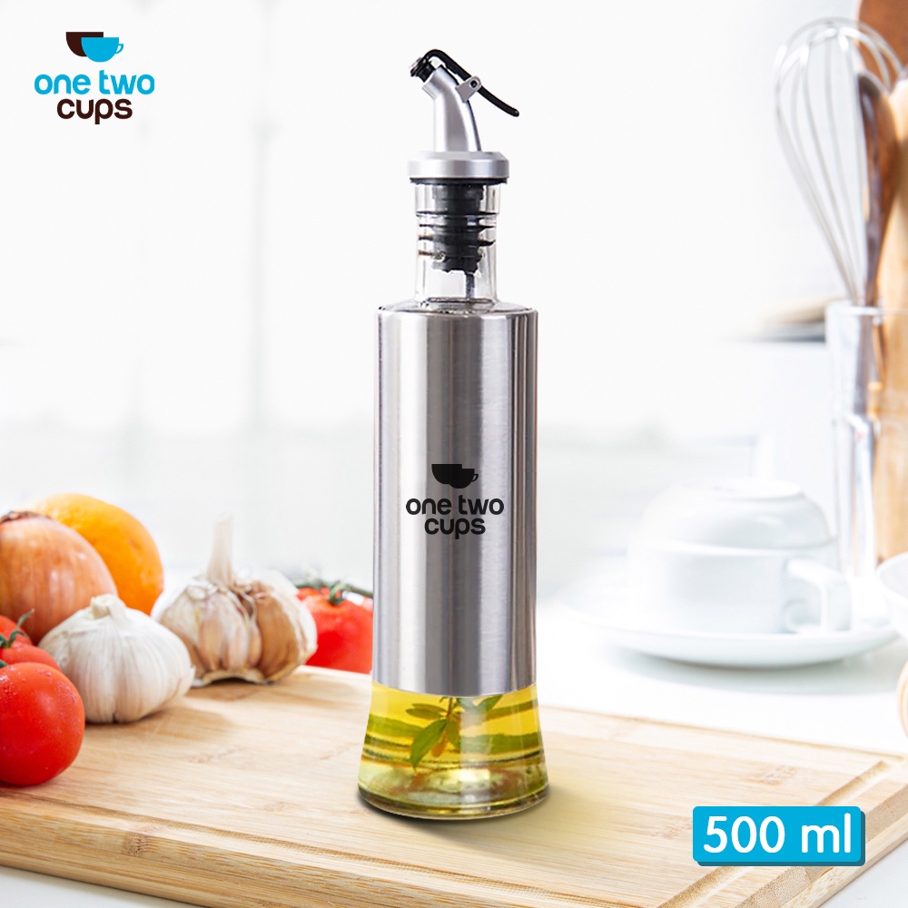 Jual HUMMI X One Two Cups Botol Minyak Olive Oil Stainles Steel Platted ...