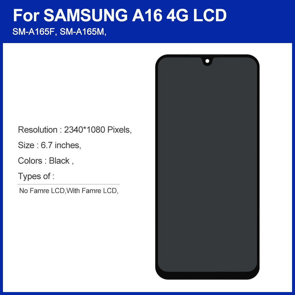 Jual Amoled A16 Display For Samsung A16 4G A165F Lcd Display Touch ...