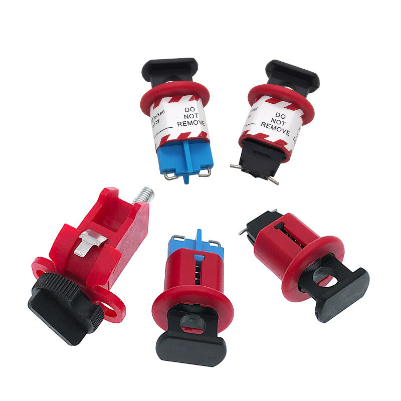 Jual New Electrical safety lockout miniature circuit breaker lock MCB ...