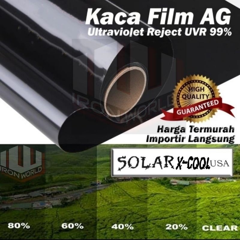 Jual Kaca Film Solar X-Cool AG Anti Gores Hitam Ryben Windows UV Anti ...