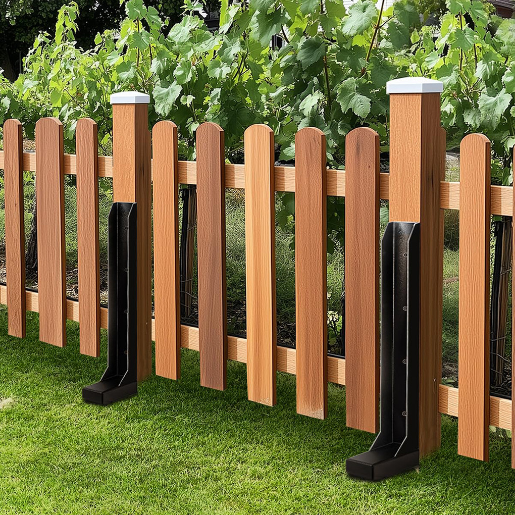 Jual Thickened Fence Post Repair Anchor Kit S Solid Wood Post Pile ...