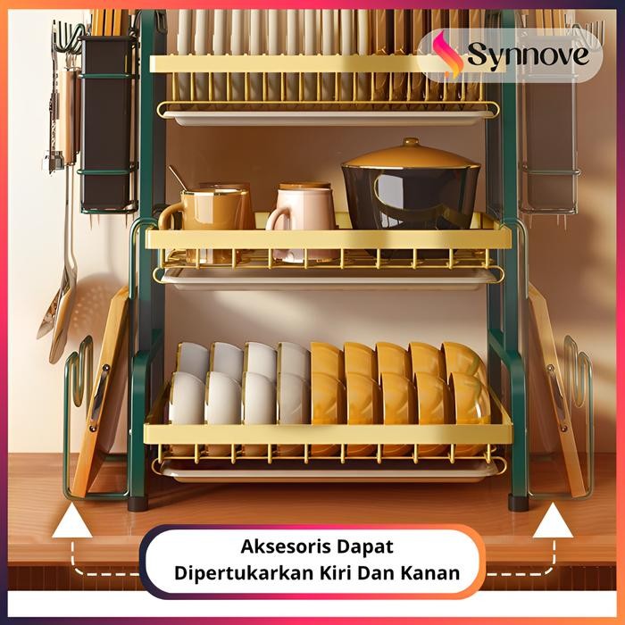 Jual Rak Piring Wastafel Stainless Steel Rak Cuci Piring Dapur Rak ...