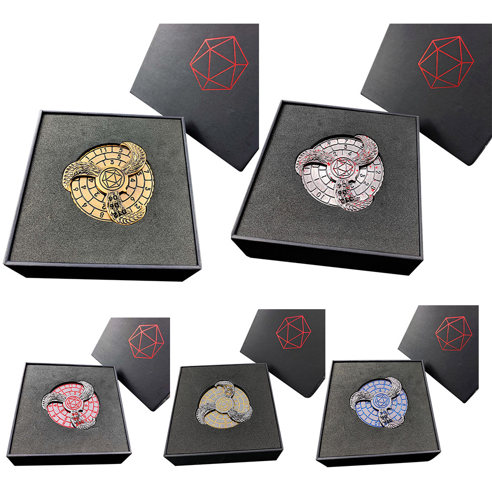Jual 7-in-1 DND Dragon Compass Dice 360 Rotating Dice Fidget Spinner ...