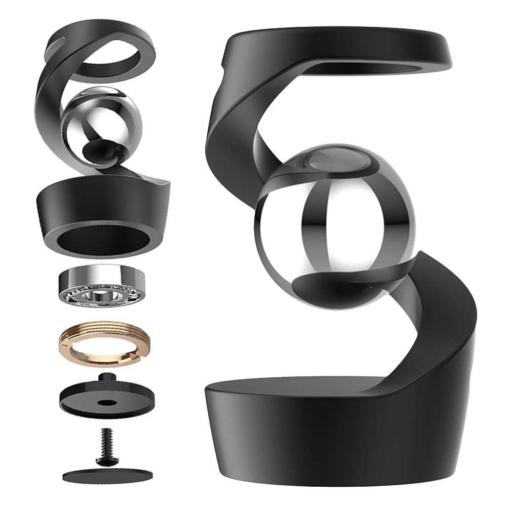 Jual Gravity Defying Kinetic Desk Toy Desktop Suspended Gyroscope ...
