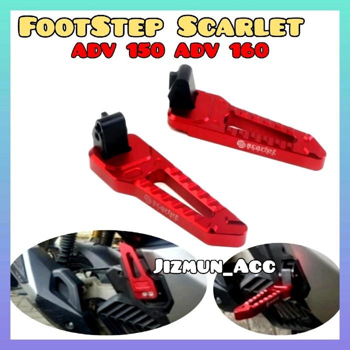 Jual PREMIUM Foot Step FootStep ADV 160 ADV 150 SCARLET Aluminium CNC ...