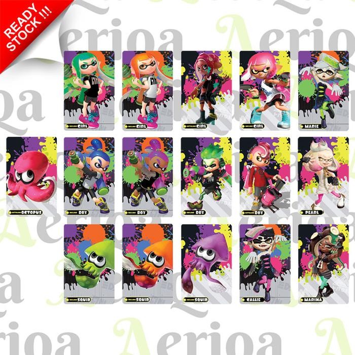 Jual Amiibo Clone Card Splatoon 2 - Paket NFC Kartu PVC | Shopee Indonesia