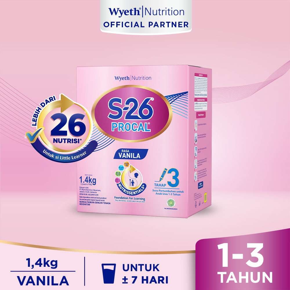 Jual S26 PROCAL BOX VANILA 1400GR - RAJA SUSU | Shopee Indonesia