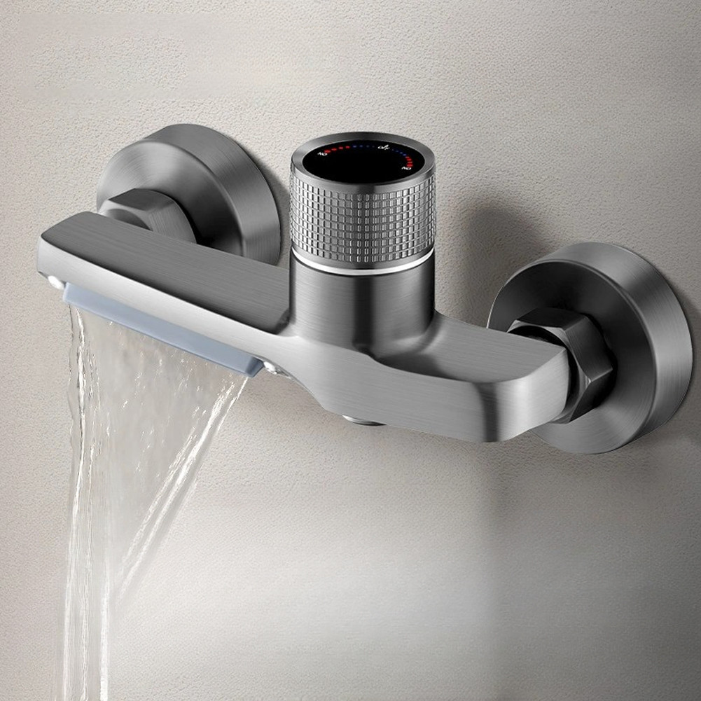 Jual Bathroom Shower Faucet Mixing Valve Mixer Tap Hot And Cold Mixer ...