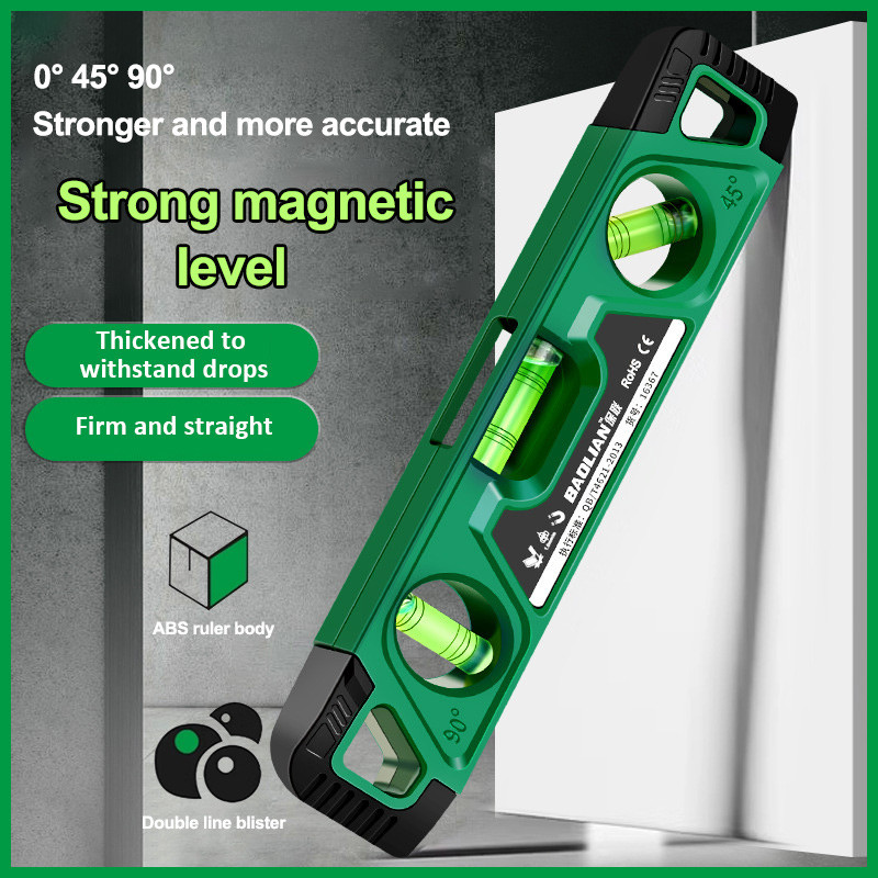 Jual 225Mm Three Bubble Level Ruler High Precision Spirit Level ...