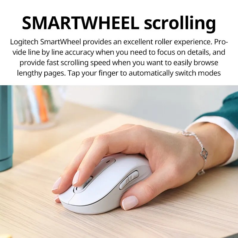 Jual Logitech M650L M650 Wireless Bluetooth Silent Mouse Office Sensor ...