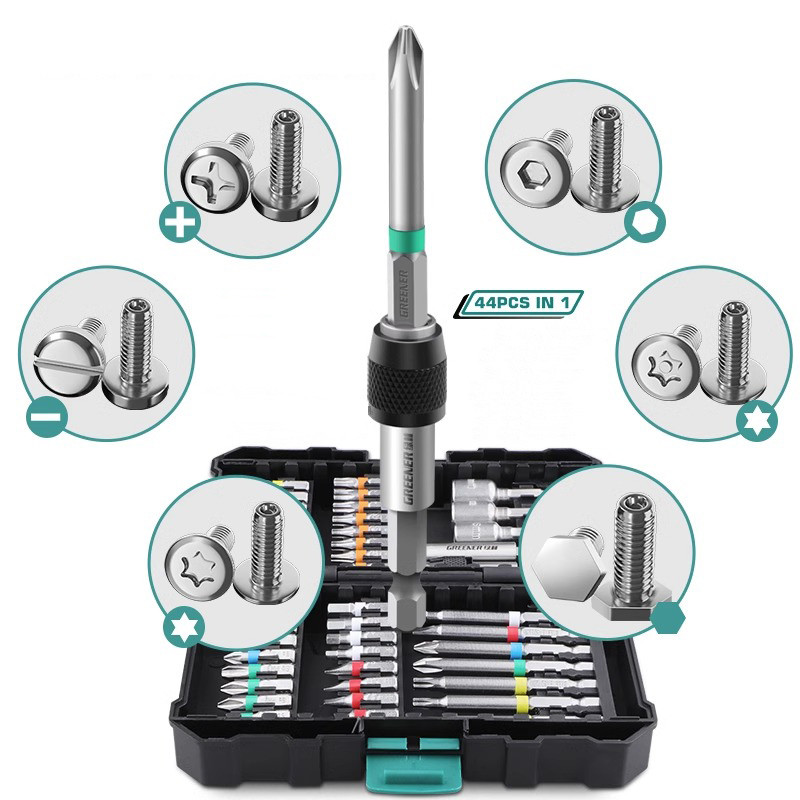 Jual 44pcs Rainbow Magic Box Set Electric Drill Electric Screwdriver ...