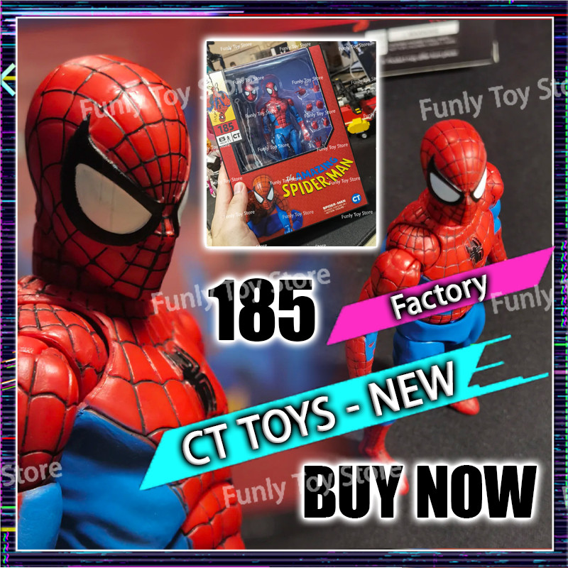 Figurine Articulée Spider-Man Mafex 185 CT KO - Haute Qualité, 6 Pouces, Neuve